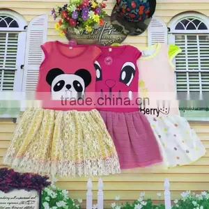 100% Cotton Children Girl Dress Suit Clothings Kid Suit Only Little Girls Dress Suits thumbnail-1