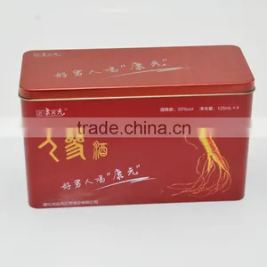 Large Metal Health Products /food/tea/tin Box thumbnail-1