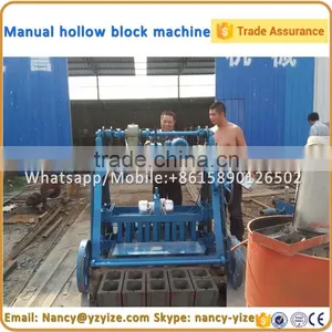 Mini Hollow Brick Block Making Machine / Concrete Cement Brick Maker Machines thumbnail-3