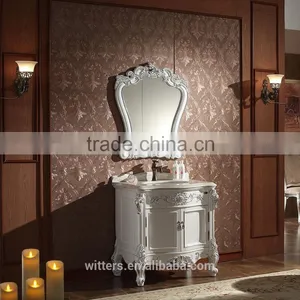 2016 Latest Design Modern European White Luxury Bathroom Cabinet Furniture WTS1610B thumbnail-5