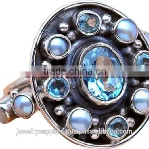 Design Rainbow Moonstone Ring Gemstone Jewelry 925 Sterling Silver Jewellery Wholesaler Rings thumbnail-4