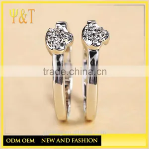 Jingli Jewelry Fancy Crystal Couple Ring (YJ-442) thumbnail-3