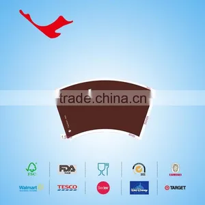 PE Coated Disposable Paper Cup Fan/piece for Coffee thumbnail-2