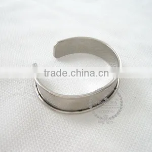 11mm Width Bezel,60mm Diameter Silver Plated Vintage Style Bangle Adjustable Bracelet DIY Supplies,findings 1900108 thumbnail-2