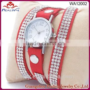 Best Selling New Style Colourful 4 Row Bling Bling Fashion Bangle Watch Ladies Watches thumbnail-2