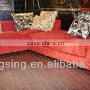 Red Sectional Corner Sofa Set thumbnail-1
