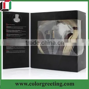 High End Luxury Magnetic Closure Folding Lid Headphone Packaging Box thumbnail-3