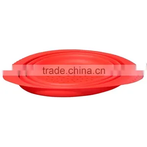 High Quality FDA Approved Collapsible Silicone Strainer Bowl thumbnail-3