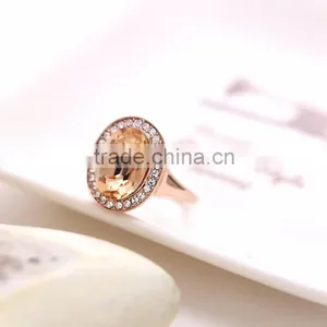 18K Gold Color Rings With Blue Gemstone 3gram Gold Ring thumbnail-5