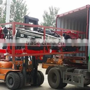 Forest Equipment Tractor PTO Hydraulic Timber Loading Traile Log Trailer , Wood Trailer, Log Wagon With Crane Grapple thumbnail-4