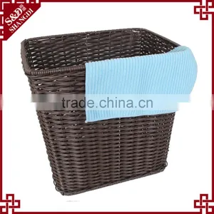 Wholesales Chinese Supplier PE Rattan Plastic Laundry Basket for Dirty Clothes thumbnail-2