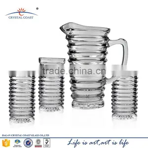 7PCS Decorative Glass Water Juice Jug thumbnail-1