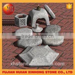 Lantern Light Medium Handcarved Nature Stone Fence Lantern thumbnail-3