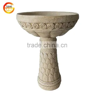 Eco-friendly Stone Solar Bird Bath for Outdoor Decor thumbnail-3