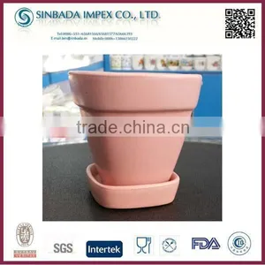 Cheap Ceramic Matte Glazed Small Flower Pots thumbnail-1