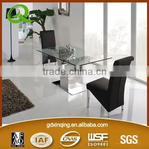 TH299 Modern Tempered Glass Table and Chair Set thumbnail-3