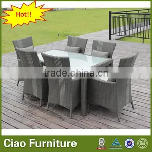 Restaurant Furniture 6 Seater Rattan Dining Set thumbnail-2