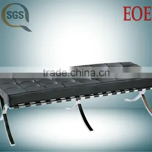 Modern Leather Bench Barcelona Bench Barcelona Sofa Footrest thumbnail-1