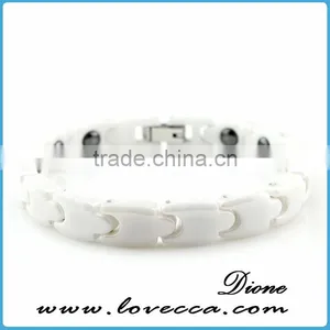Mens Germanium and Tourmaline Bracelet, Germanium Ceramic Bracelet thumbnail-2