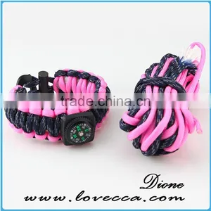 Hot Wholesale Survival Tactical Gear 550 Survival Paracord Bracelet thumbnail-3