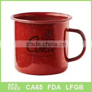 Enamelmetal Mug With Handle With Print Logo thumbnail-1