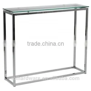 Factory Price Euro Style Metal Chrome Base Console Table thumbnail-1