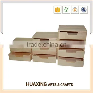 Multi-layer Rectangle Wooden Drawer Units With Silk Screen Printed Logo thumbnail-2