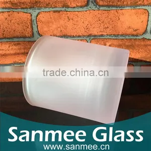 Hot Selling Frosted Wine Glass Shape Candle Holders for Wholesale thumbnail-2