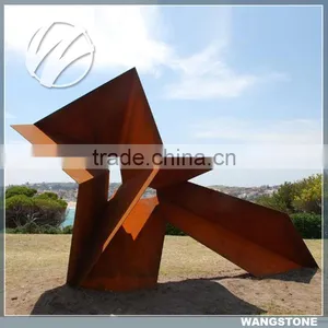 Morden Outdoor Ornamental Steel Corten Abstract Sculpture thumbnail-1