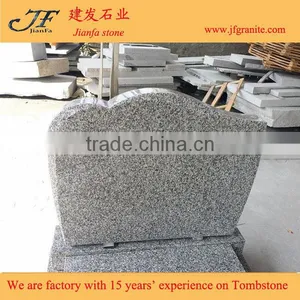 Grey Granite Wave Cover Plate Poland Style Tombstone & Monument thumbnail-3