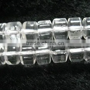 Drum Loose Natural White Crystal Beads thumbnail-1