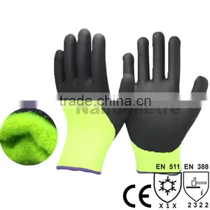 NMSAFETY Super Soft Foam Latex 3/4 Coated Fit Thermal Safety Working Glove thumbnail-1