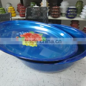 30.36.40cm Galvanised Unbreakable Color Outdoor Wash Basin With Cover thumbnail-4