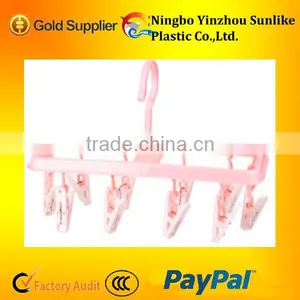 Plastic Square Clothes Drying Rack With 10clips thumbnail-1