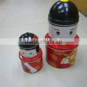 Moppet Shaped Candy Tin for Festival, Toy Can thumbnail-1