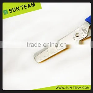 SC004 5-1/4" New Popular Colorful Handle Measure Student Ruler Scissors thumbnail-3