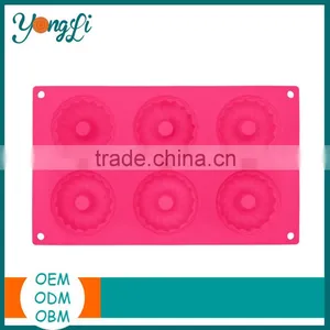 Non - Stick Dishwasher Safe Mini Ring Shape Silicone Cake Mold thumbnail-3