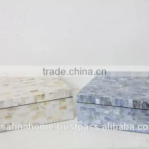 Square Mother of Pearl Box thumbnail-2