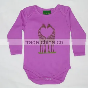 Newborn Baby Bodysuit 100% Organic Cotton White Baby Clothing Summer Style Long Sleeves Clothes thumbnail-1