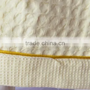 Yellow Cotton Waffle Fabric Bathrobe Hotel Bathrobe Dressing Gowns for Women Long Hotel Bath Robe Pajamas Longue thumbnail-3