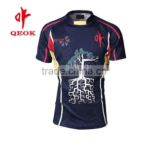 Wholesale Sublimation Custom Cheap Rugby Jerseys Shirt thumbnail-3