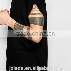 Men Logo Custom Oversized 100% Cotton Black Hooded T-shirt for Promotion thumbnail-3