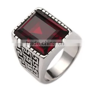 Custom Logo Big Skull Mens Rings High End Titanium Steel Skull Rings for Night Club thumbnail-6