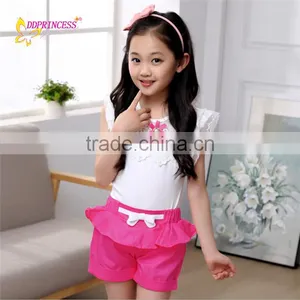 Cheap 2017 Morden Design Girl 's Two Piece Dress Set Sport Dress for Children thumbnail-2