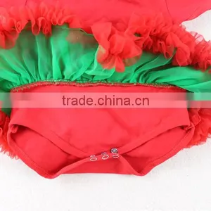 Wholesale Christmas Printed Cheap Infant Clothing Rompers thumbnail-2