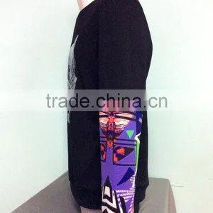Fashion Cheap Printed Round Neck Long Sleeve Oversized Cool Men's Plain Pullover Sweater Hoodie China Manufacturer thumbnail-3