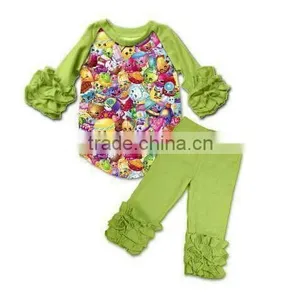 Wholesale Children Outfit Easter Bunny Printed Boutique Clothing Baby Girl Boutique Clothing With Pink Pants thumbnail-2