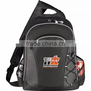 Summit TSA 15" Computer Sling Backpack - Laptop-only Section Unfolds Lying Flat on X-ray Belt and Comes With Your Logo. thumbnail-4