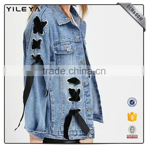 Latest Fashion Lady Denim Jacket Designs,women Jean Jacket,woman Denim Jacket thumbnail-2