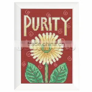 Custom Multicolor Rectangle Sunflower Chinese Cross Stitch Patterns Frame thumbnail-1